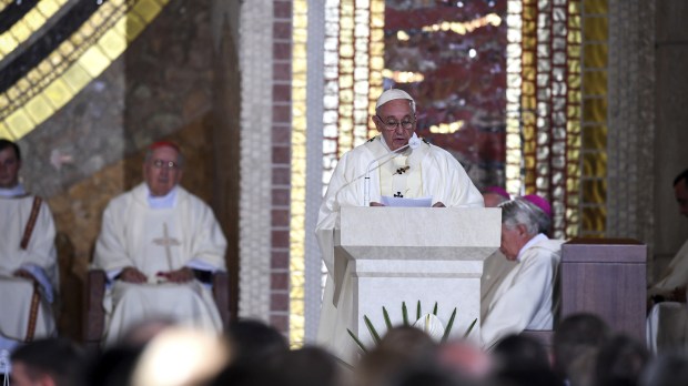 POPE FRANCIS at John Paul II Sanctuary