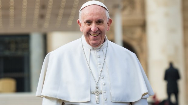 Pope Francis Smiling during his weekly general audience