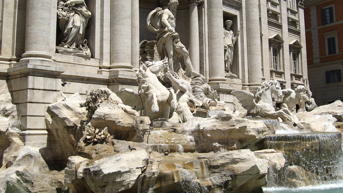 Fontanna Di Trevi w Rzymie