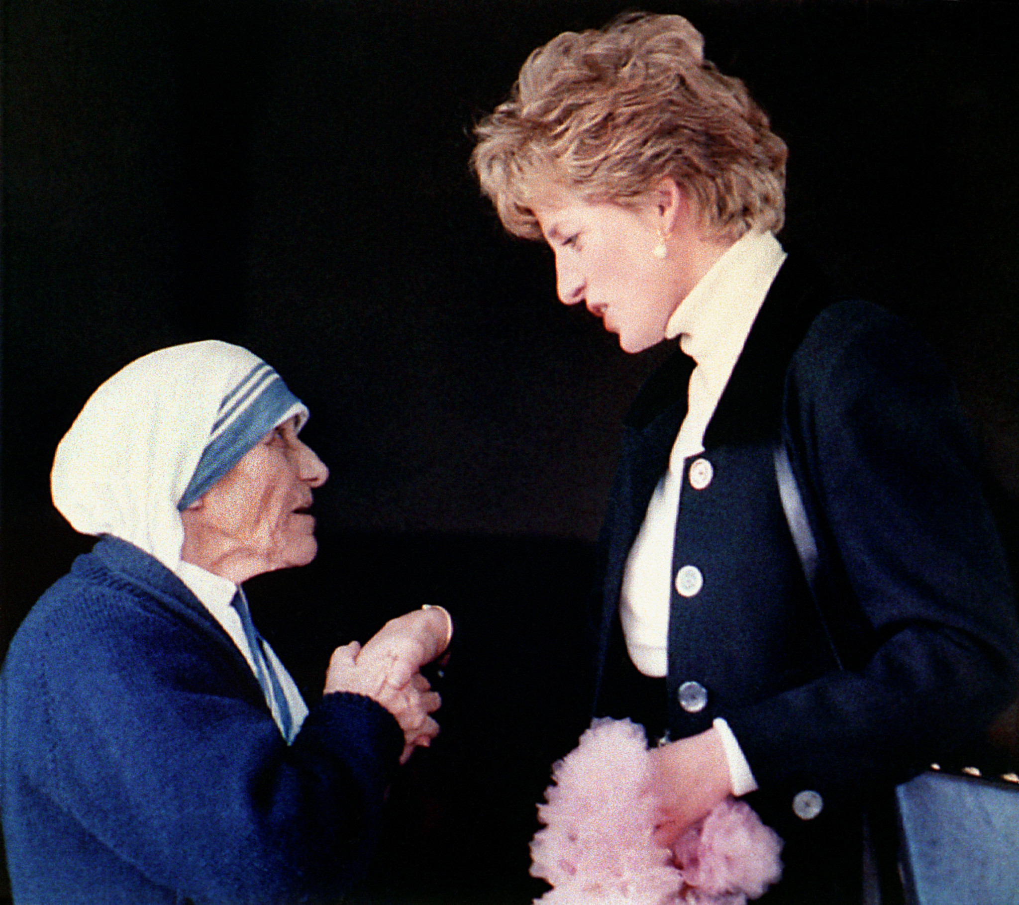 Royalty – Princess of Wales meeting Mother Teresa – Rome
