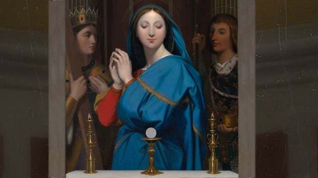 WEB3 BLESSED VIRGIN MARY EUCHARIST BLESSED MOTHER ART THE VIRGIN ADORING THE HOST Jean Auguste Dominique Ingres Wikipedia