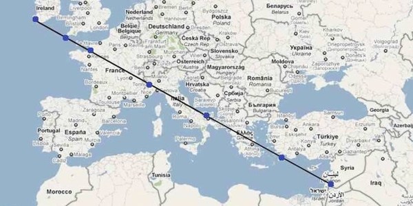 7 sanktuariów układa się na mapie w jedną linię. Czy to miecz Michała Archanioła?