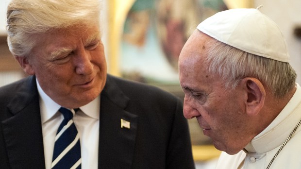 Prezydent Donald Trump i Papież Franciszek