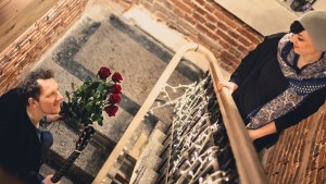 Małżeństwo na schodach