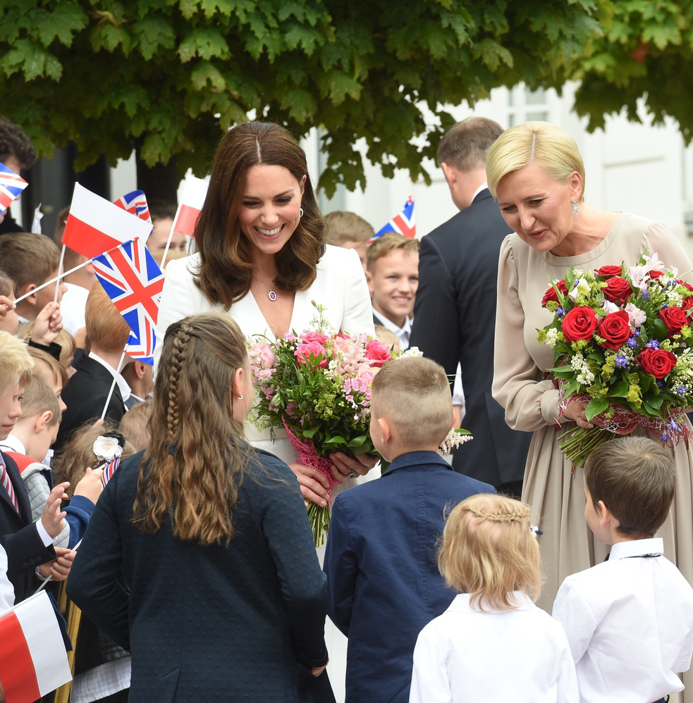 Księżna Kate wsród dzieci Warszawa