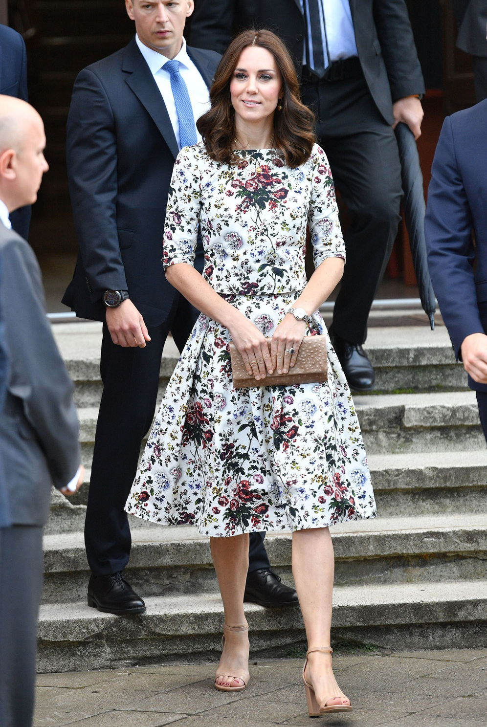 Księżna Kate w sukience w kwiaty podczas pobytu w Polsce