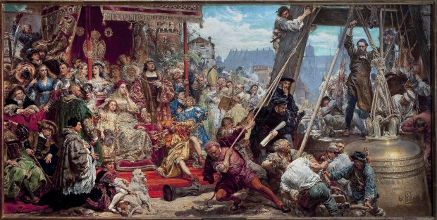 Jan Matejko: „Zawieszenie dzwonu Zygmunta” (1874)
