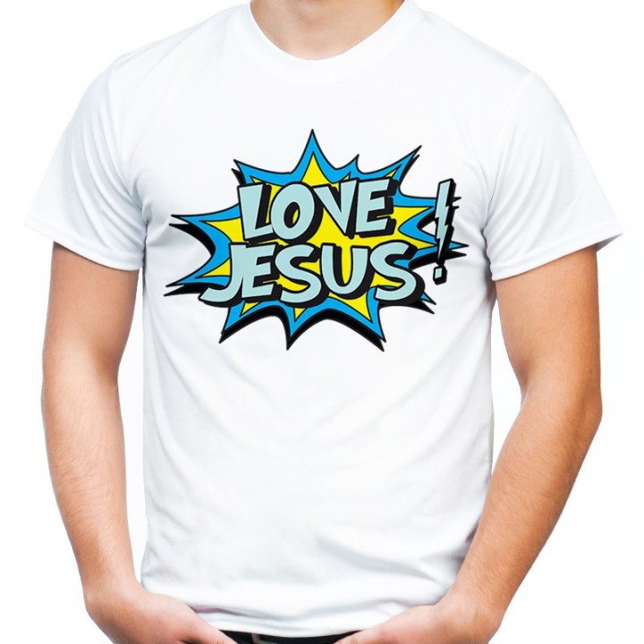 Koszulka męska „Love Jesus” marki miromoko