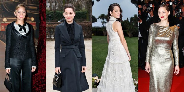 Styl Marion Cotillard w różnych latach