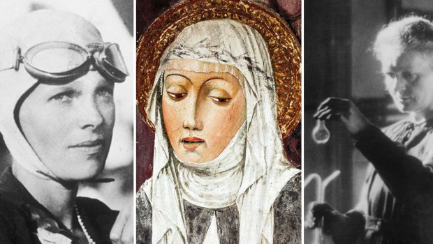 Amelia Earhart, Święta Katarzyna ze Sienny, Maria Curie-Skłodowska