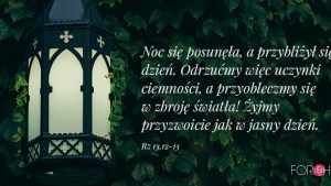 Lampion na tle ściany z liści