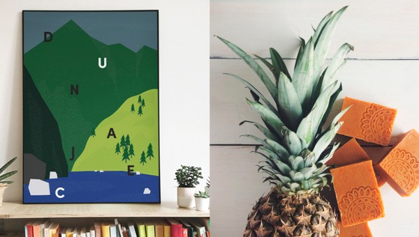 Plakat i naturalne mydła