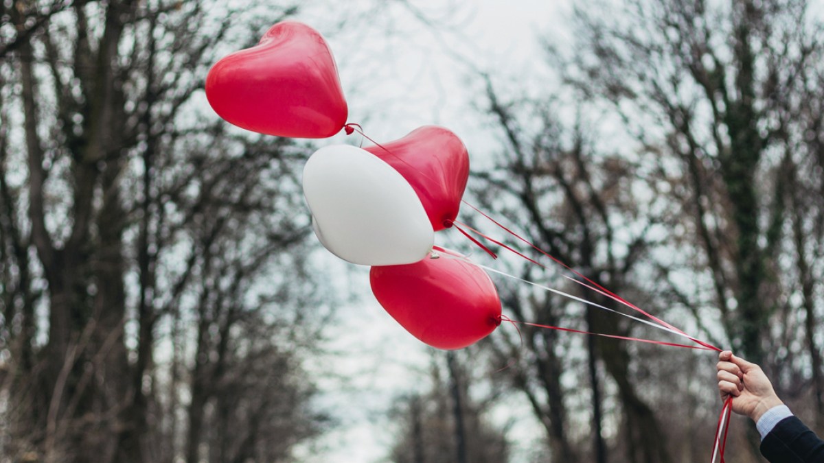 BALONY W KSZTAŁCIE SERCA