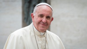 POPE FRANCIS AUDIENCE HAPPY