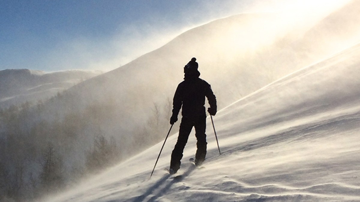 PERSON SKIING