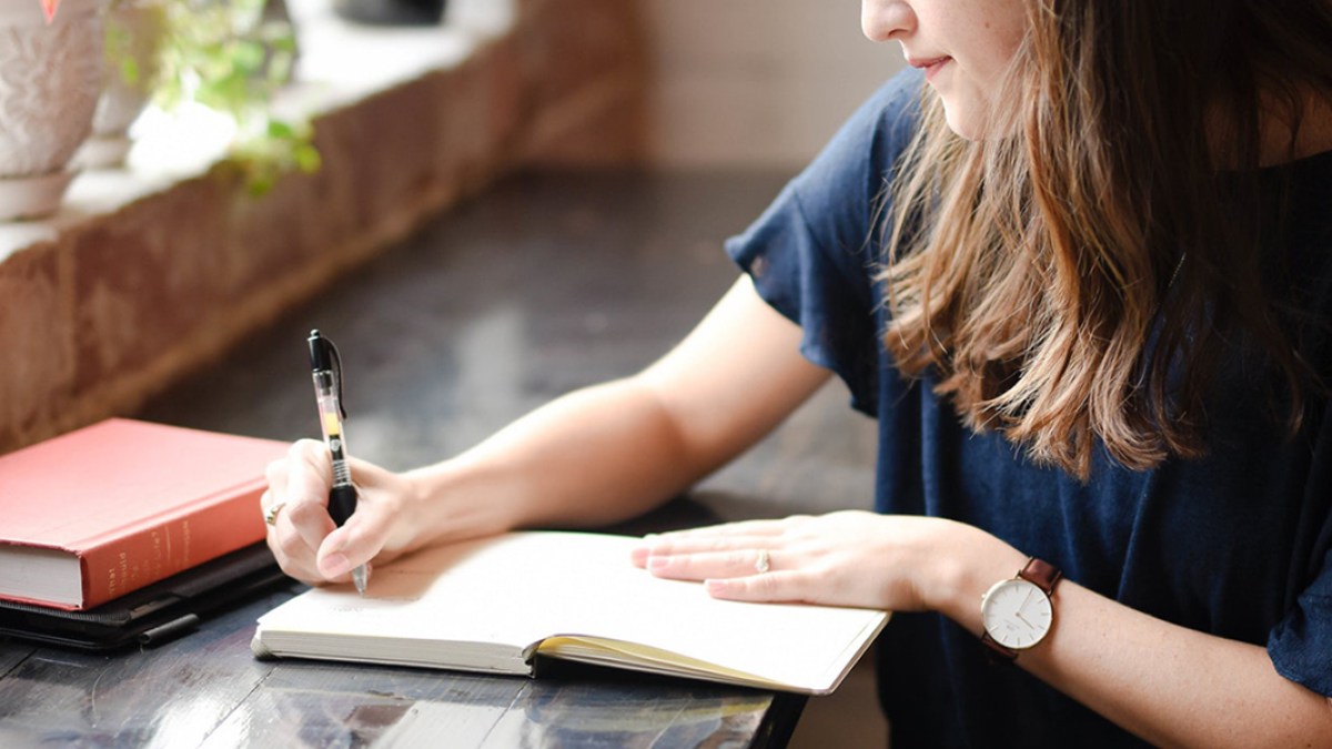 WOMAN WRITING