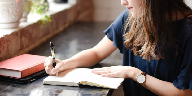 WOMAN WRITING
