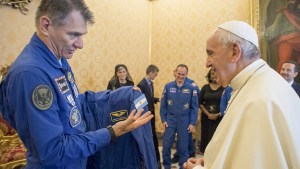 POPE FRANCIS MEETS ASTRONAUTS