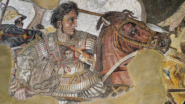 Mozaika przedstawiająca Aleksandra Wielkiego