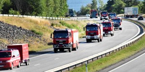 „Witajcie, Bohaterowie”. Tak Szwedzi dziękują polskim strażakom