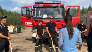 SZWEDZKA KSIĘŻNICZKA I POLSCY STRAŻACY