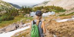 WOMAN,HIKING,MOUNTAINS