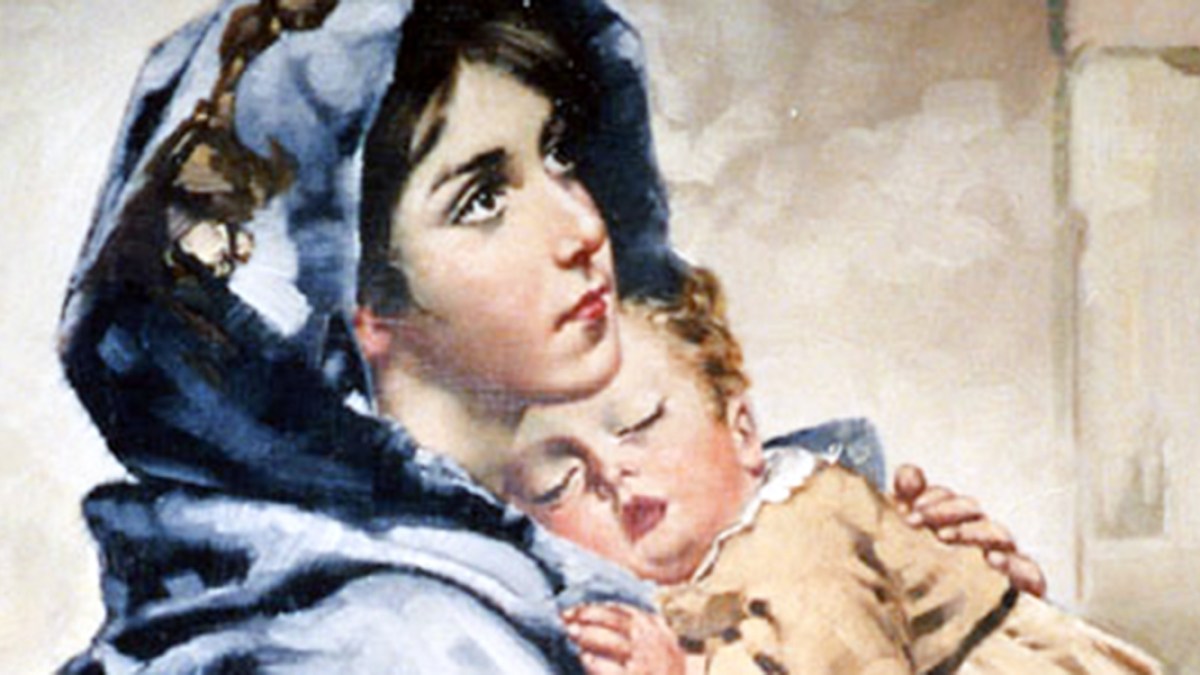 WEB3 MOTHER MARY BABY JESUS TODDLER SLEEP LOVE SAINT; Wikipedia