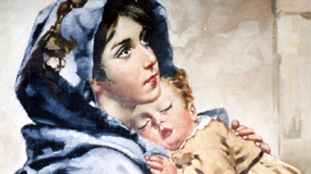 WEB3 MOTHER MARY BABY JESUS TODDLER SLEEP LOVE SAINT; Wikipedia