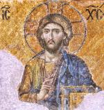 BYZANTINE MOSIAC; CHRIST PANTOCRATOR