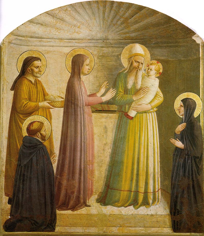 FRA ANGELICO; SAN MARCO; PRESENTATION JESUS TEMPLE