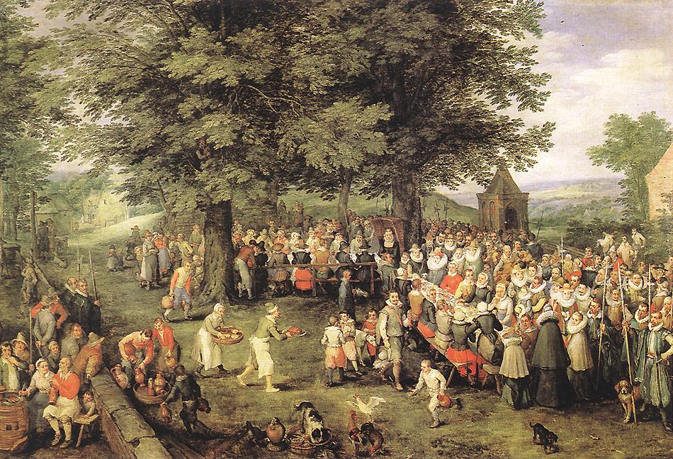 WEDDING; 16TH CENTURY; BRUEGHEL