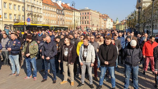 MAN,ROSARY,WARSAW,POLAND