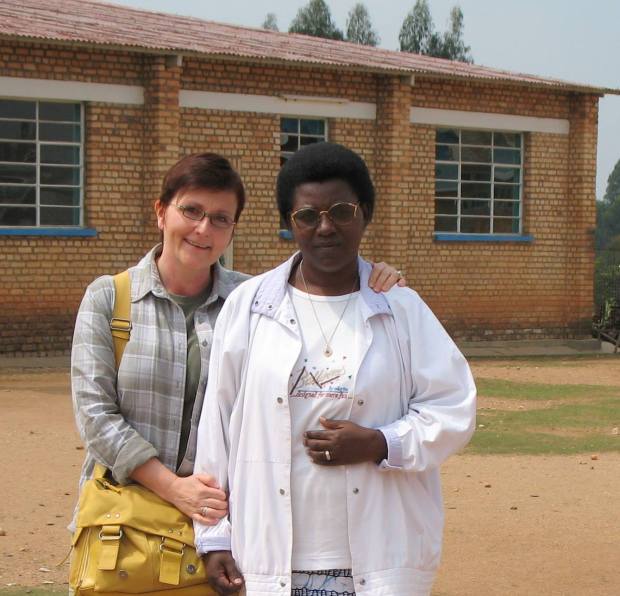 Beata Zajączkowska z widzącą z Kibeho