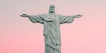 Jezus z Rio de Janeiro na tle nieba