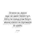 Cytat z Biblii 2 P 3,17