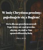 Cytat z Biblii 2 Kor 5,20-21