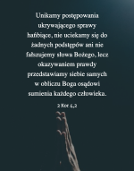 Cytat z Biblii 2 Kor 4,2