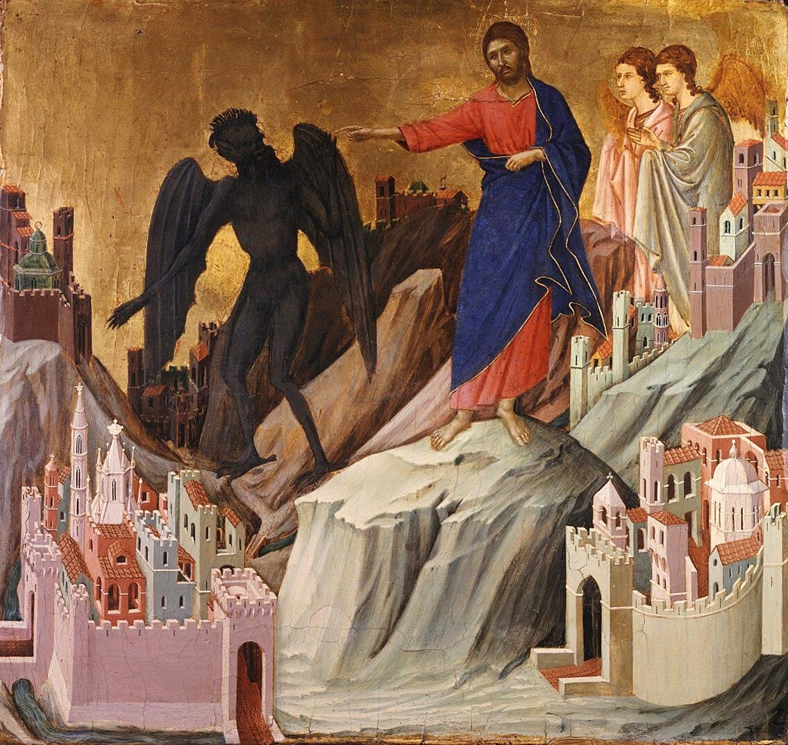 TEMPTATION ON THE MOUNT DUCCIO