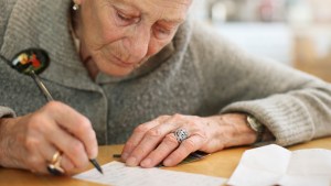 OLD WOMAN, WRITING