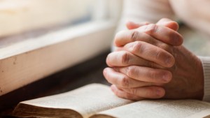 Old person, pray, Bible