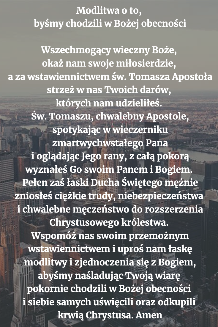 Modlitwa dla ciebie na dziś [3 lipca]