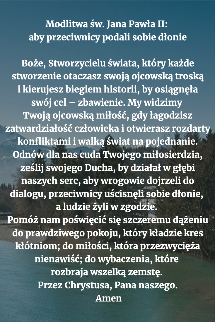 Modlitwa dla ciebie na dziś [12 lipca]