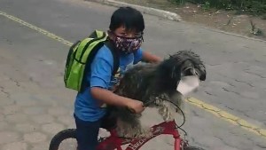 BOY AND DOG