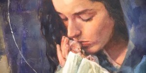 Jak powstał obraz Maryi, która przytula nienarodzone dziecko?