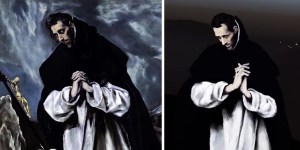 „Św. Dominik pogrążony w modlitwie” w 3D. Zobacz niezwykłą interpretację obrazu El Greco!