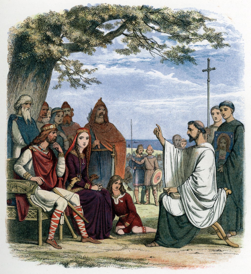 Spotkanie św. Augustyna z Canterbury z królem Æthelberhtem z Kentu