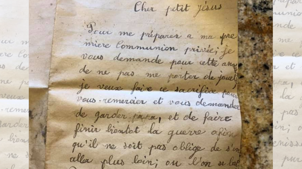 Carta de menino para Jesus