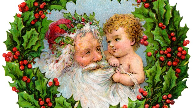 SANTA AND BABY JESUS