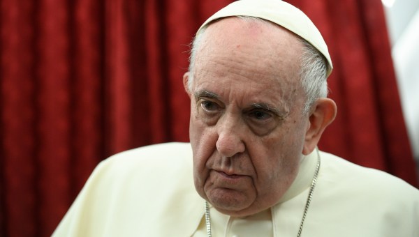 VATICAN-MALTA-POPE-papal-plane-journalists-Malta