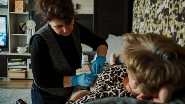 Wizyta pielęgniarska pani Ireny u pacjentki